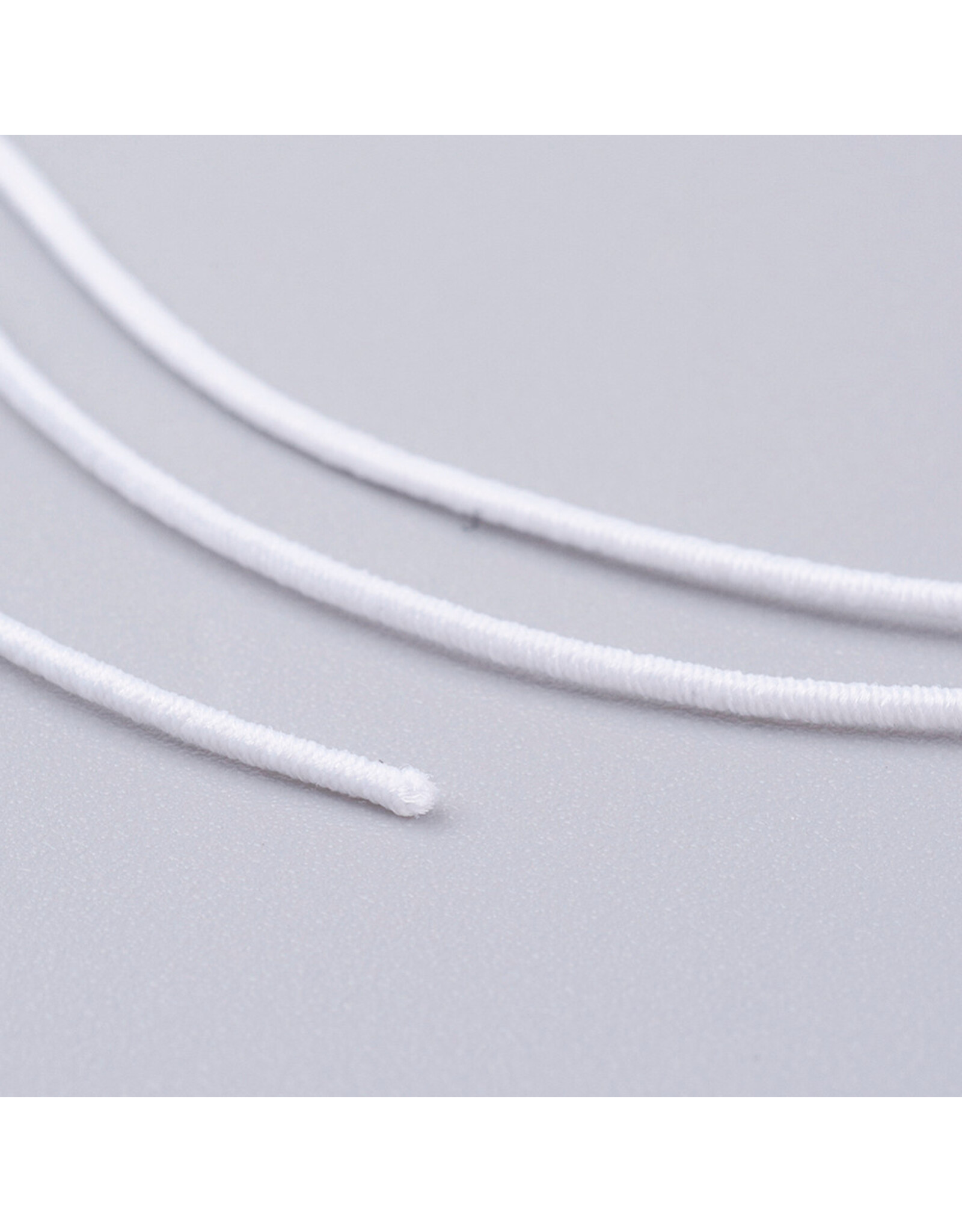 Elastic Cord  White  1mm  x20m