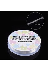Elastic Cord  Clear Round  .5mm  x20m