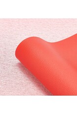 Faux Leather Beading Backing Orange Red   .08mm thick 8x13"