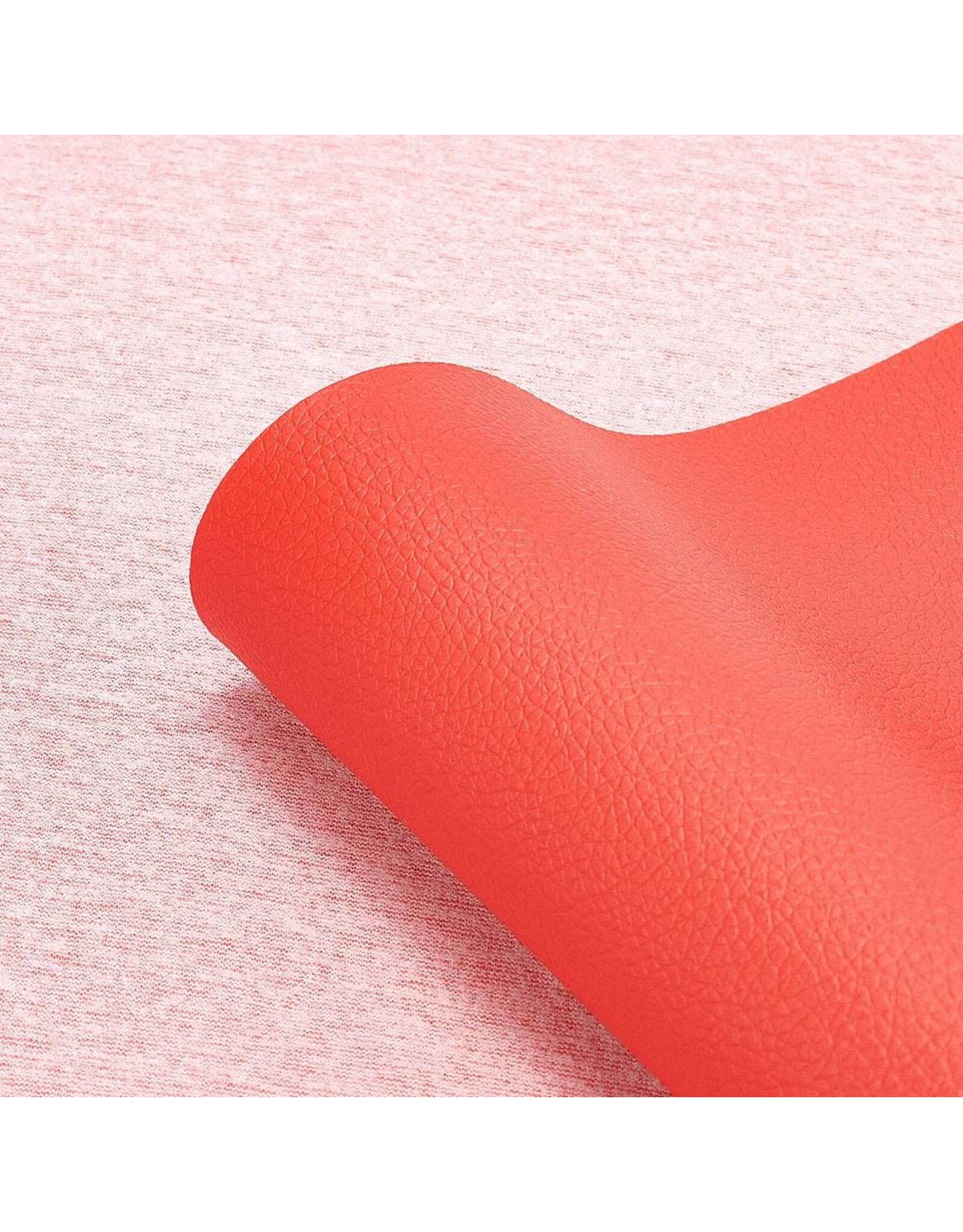 Faux Leather Beading Backing Orange Red   .08mm thick 8x13"