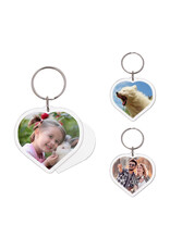 Photo Key Chain Acrylic  Heart  49mm  x1
