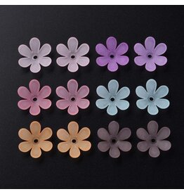 20mm Acrylic  Flower Random Mix   x30