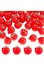 Apple Charm  15x12mm  x4