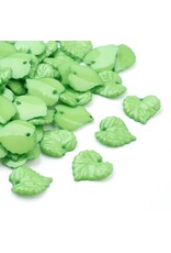 Leaf Acrylic Opaque  Green 16mm