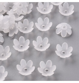 14mm Acrylic Flower  x50 Clear Matte