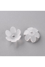 14mm Acrylic Flower  x50 Clear Matte