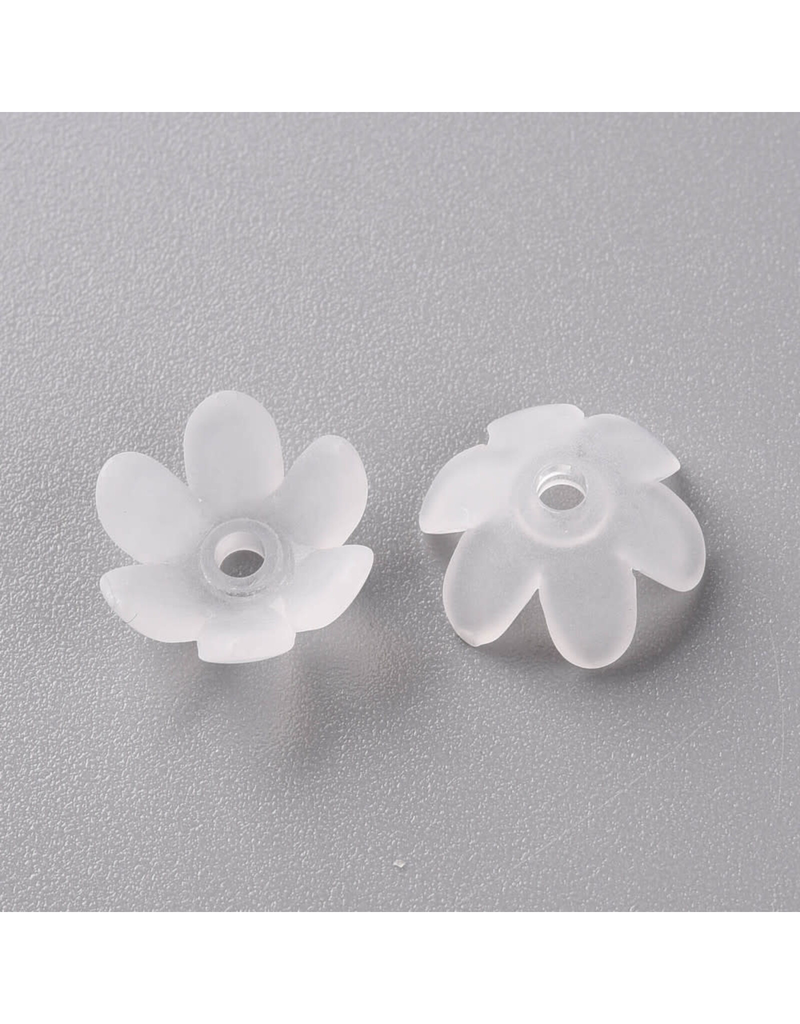 14mm Acrylic Flower  x50 Clear Matte