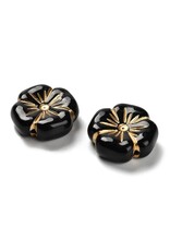 20mm Acrylic  Flower With Gold Metallic  x20