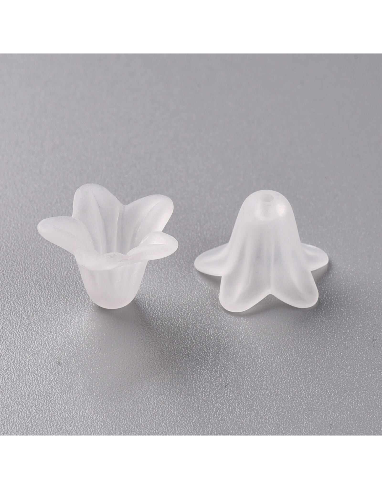 18x12mm Acrylic Bell Flower x30