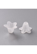 18x12mm Acrylic Bell Flower x30