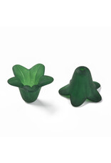 18x12mm Acrylic Bell Flower x30