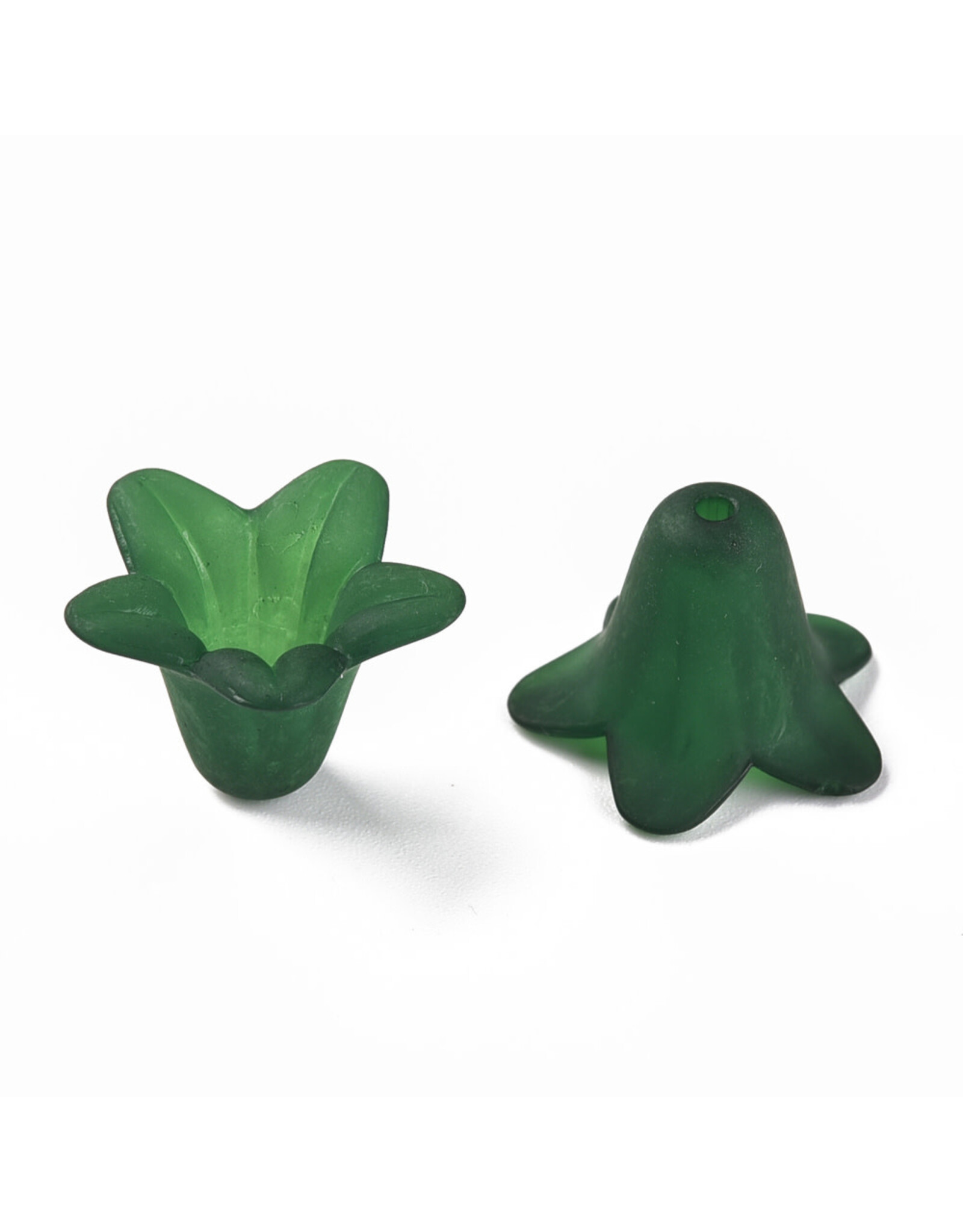 18x12mm Acrylic Bell Flower x30