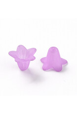 18x12mm Acrylic Bell Flower x30