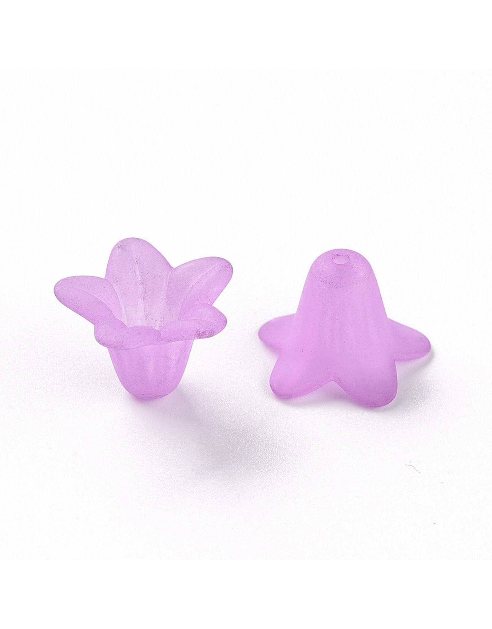 18x12mm Acrylic Bell Flower x30