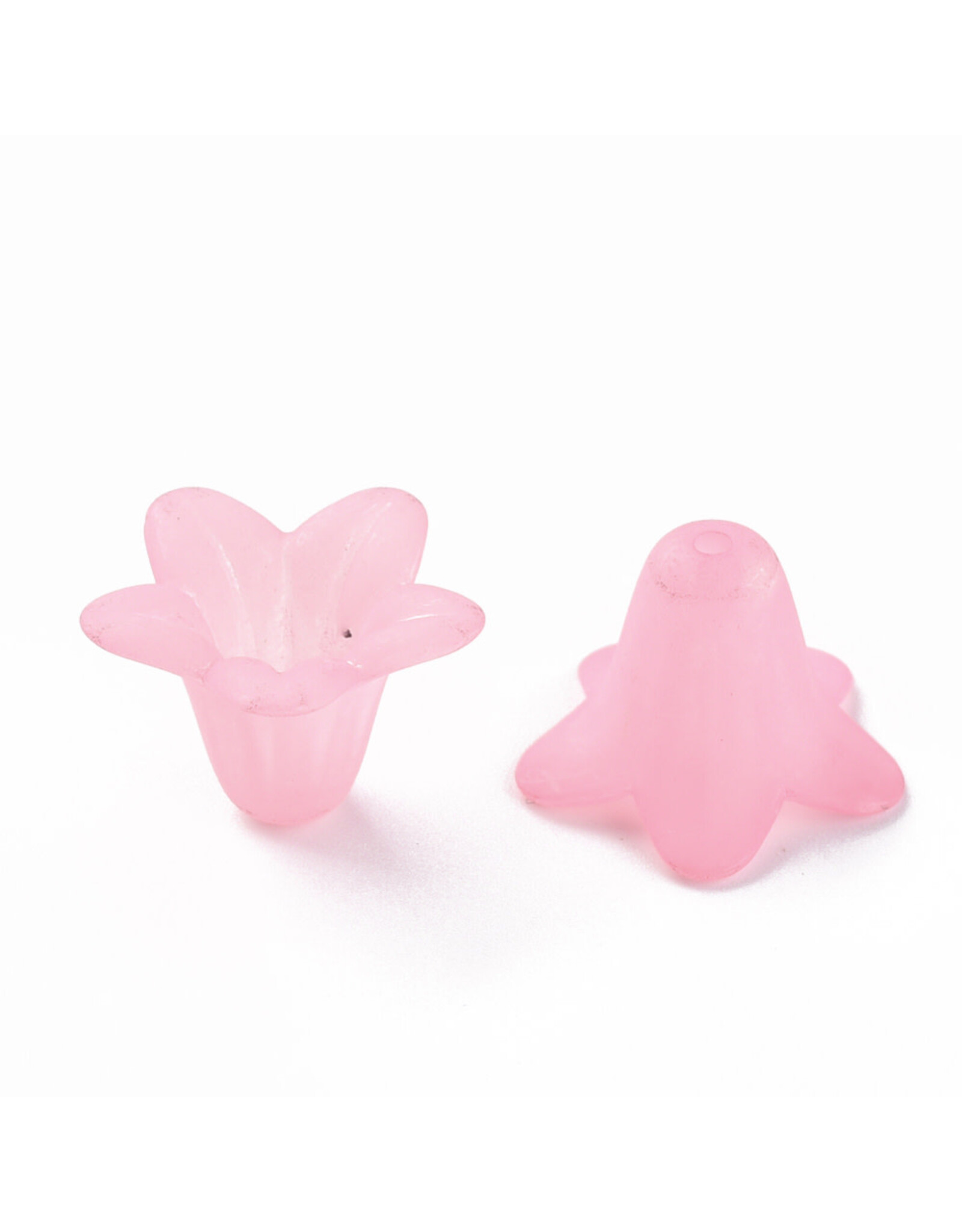 18x12mm Acrylic Bell Flower x30