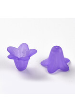 18x12mm Acrylic Bell Flower x30