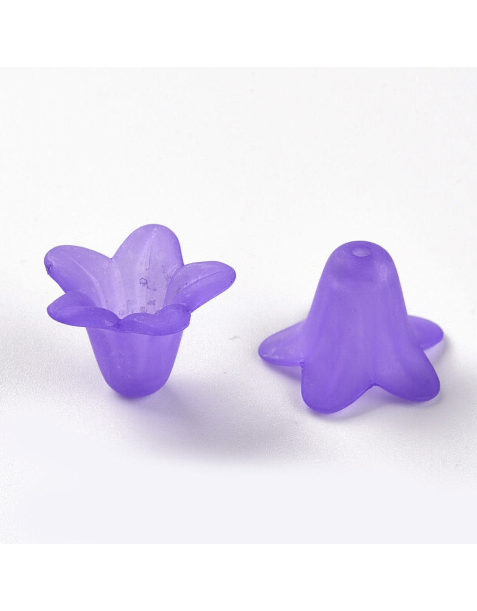 18x12mm Acrylic Bell Flower x30