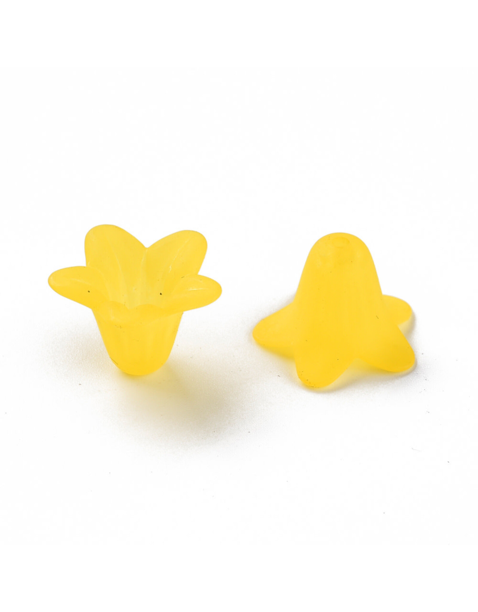 18x12mm Acrylic Bell Flower x30