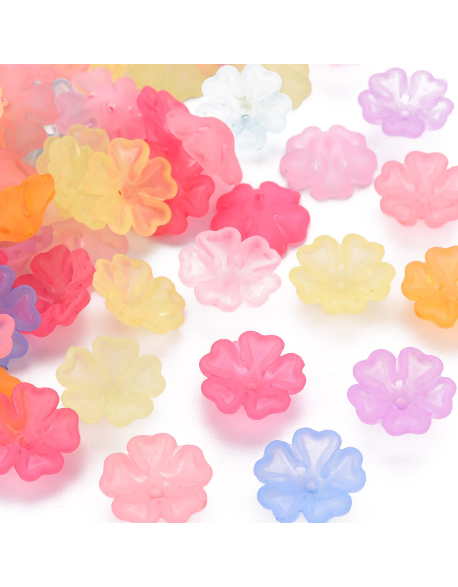 17mm Acrylic Flower x50