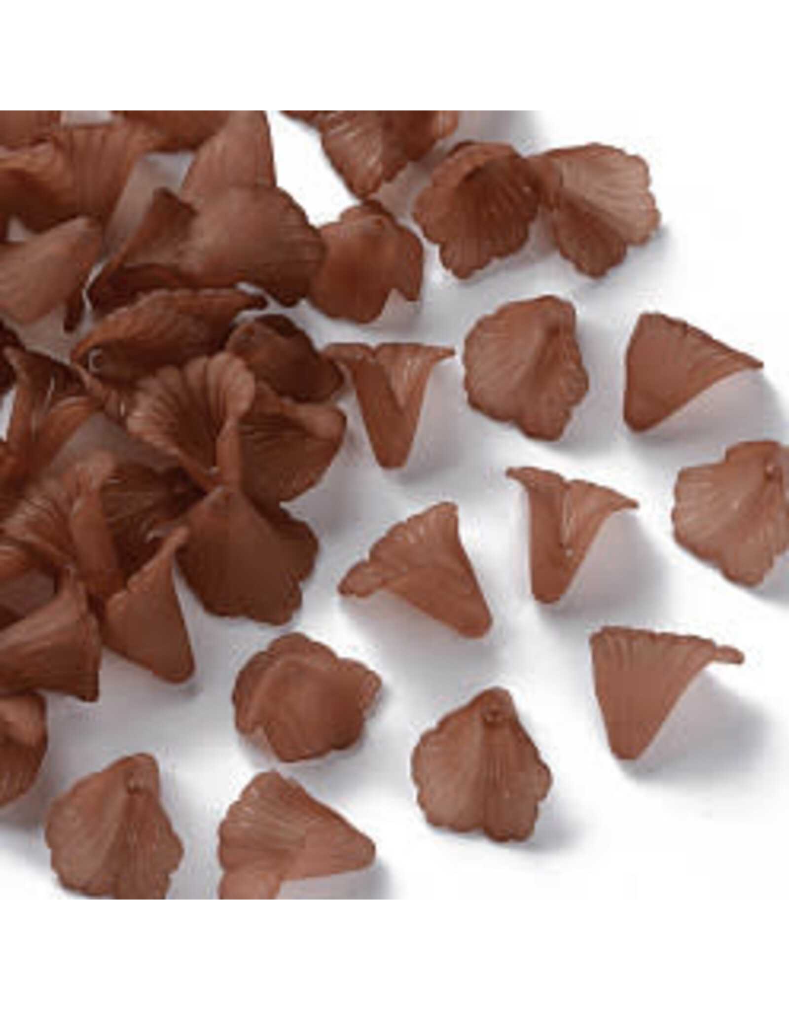 18x17mm Acrylic Flower Cap  x20