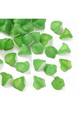 18x17mm Acrylic Flower Cap  x20