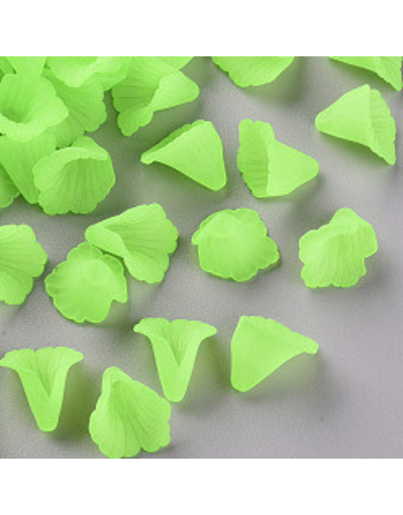 18x17mm Acrylic Flower Cap  x20