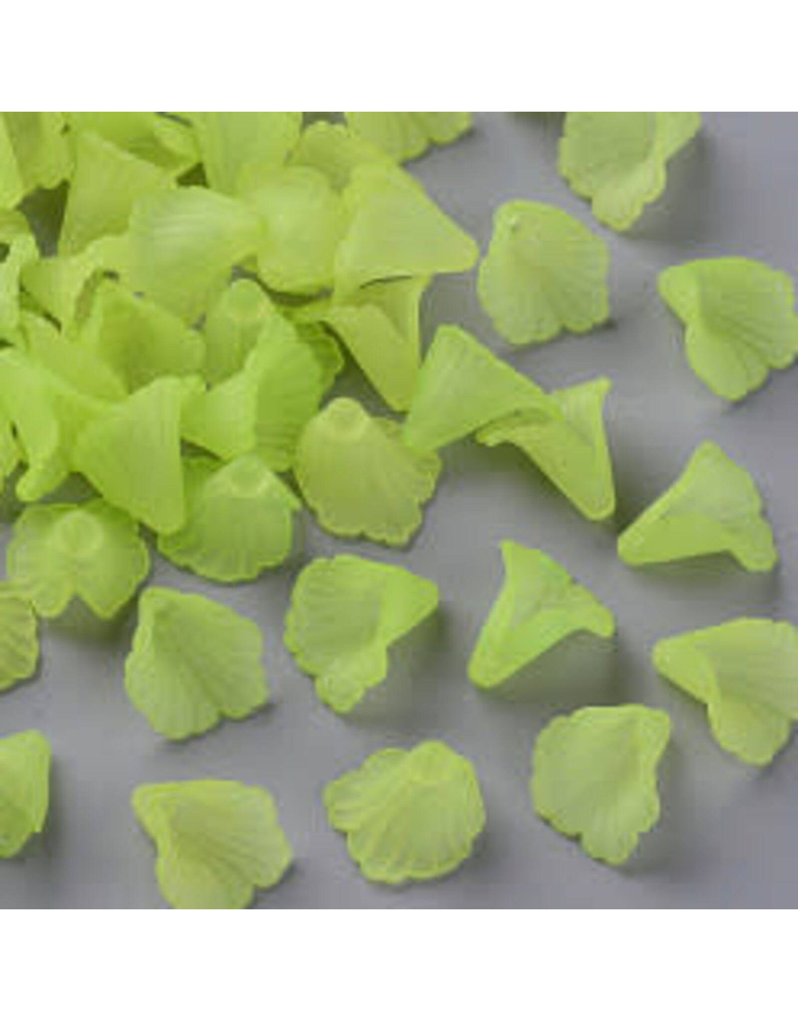 18x17mm Acrylic Flower Cap  x20