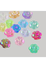 10x4mm Acrylic Flower Mixed Colours  x100