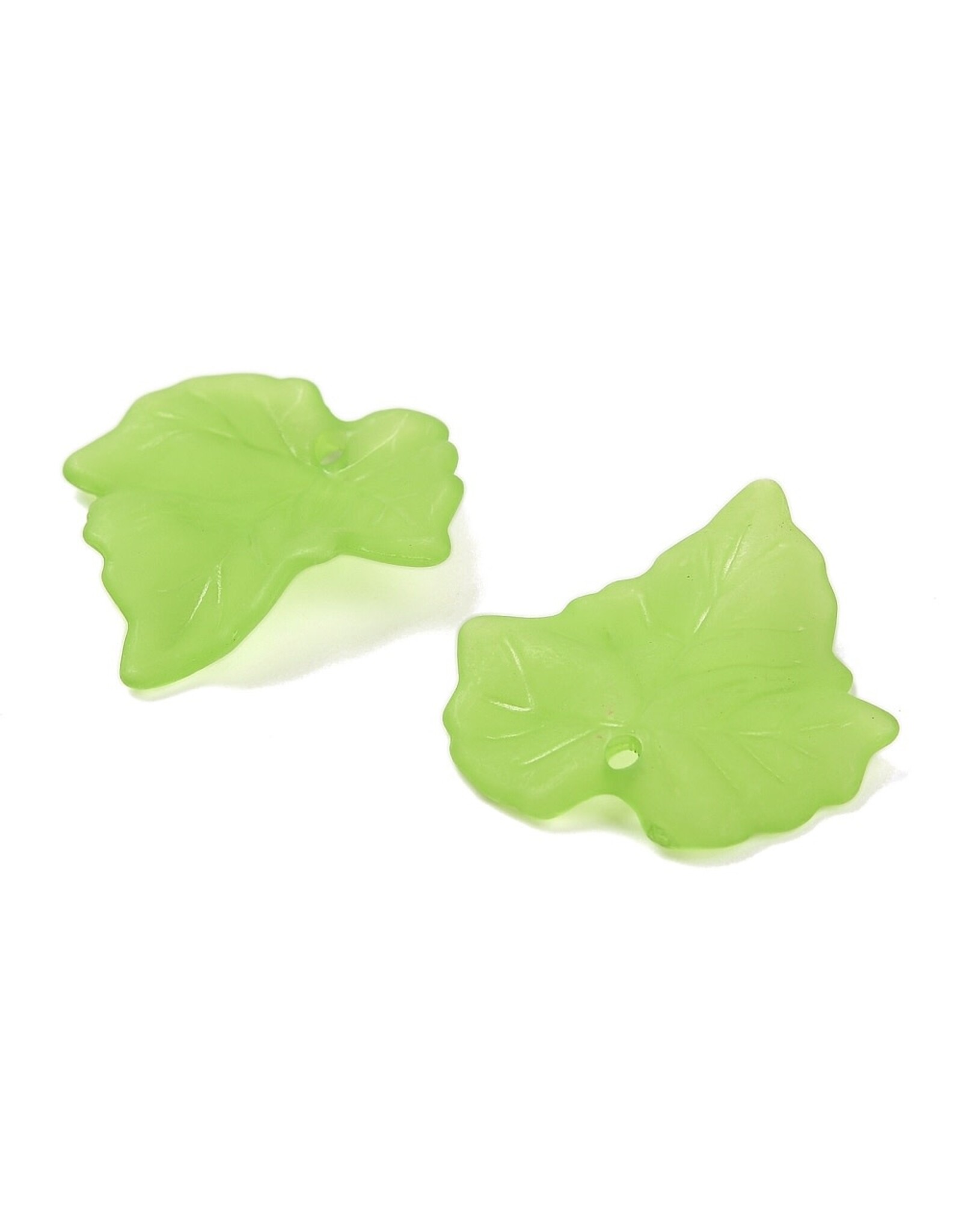 Leaf Acrylic Light Green Matte 24mm   x35