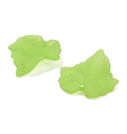 Leaf Acrylic Light Green Matte 24mm   x35