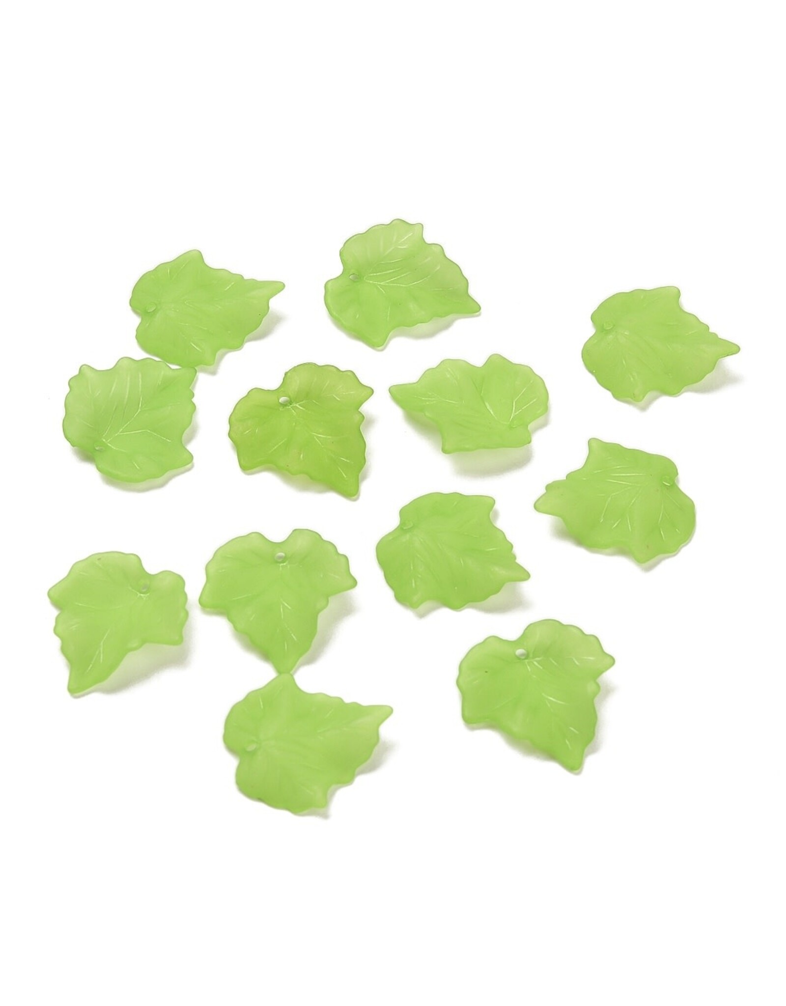 Leaf Acrylic Light Green Matte 24mm   x35