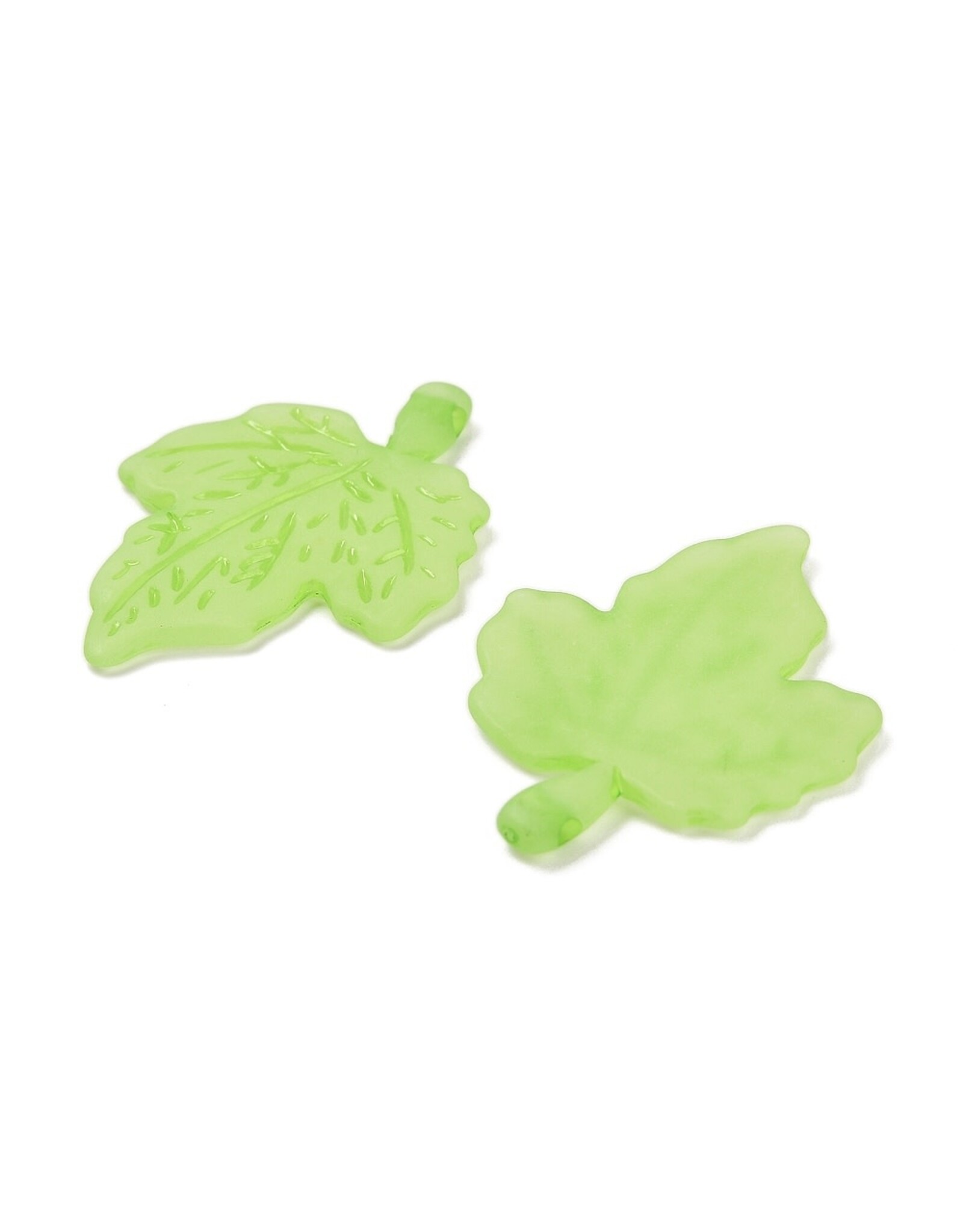 Leaf Acrylic  Green Matte 36mm   x25