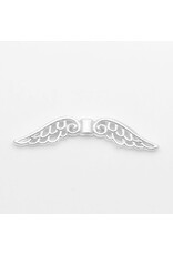 Wing Bead Antique Silver 51x14mm NF