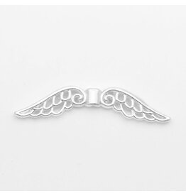 Wing Bead Antique Silver 51x14mm NF