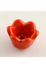 7x9mm Acrylic Bell Flower Cap Opaque Mix  x100