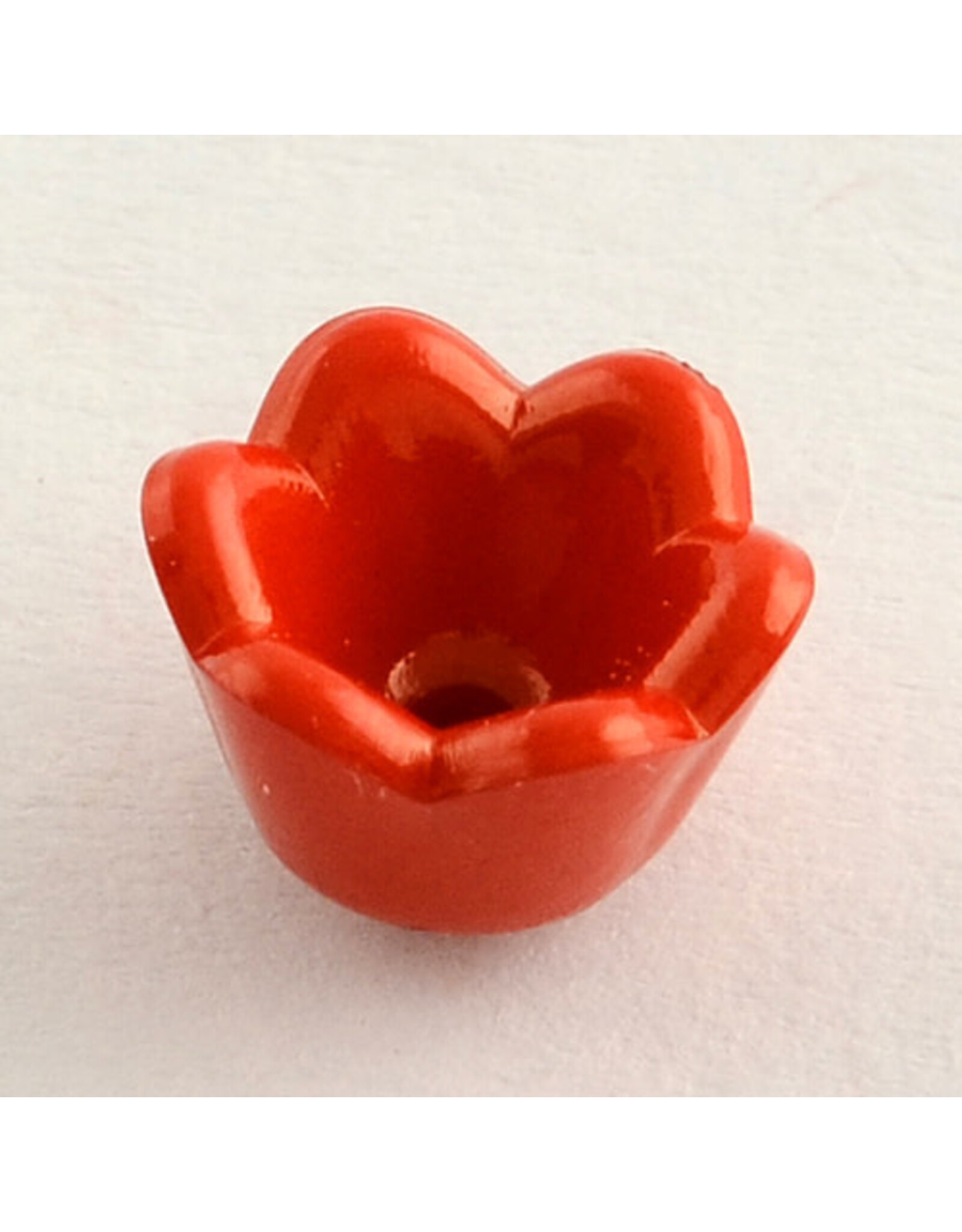 7x9mm Acrylic Bell Flower Cap Opaque Mix  x100