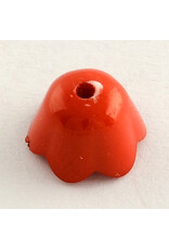 7x9mm Acrylic Bell Flower Cap Opaque Mix  x100