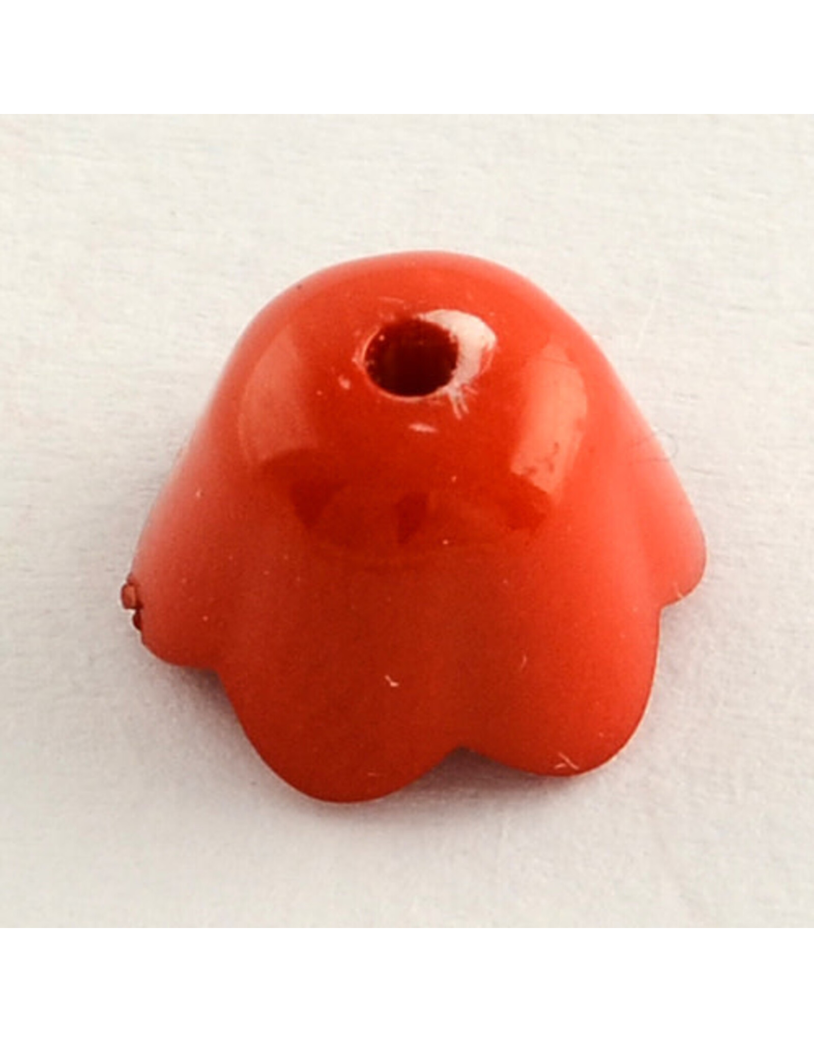 7x9mm Acrylic Bell Flower Cap Opaque Mix  x100