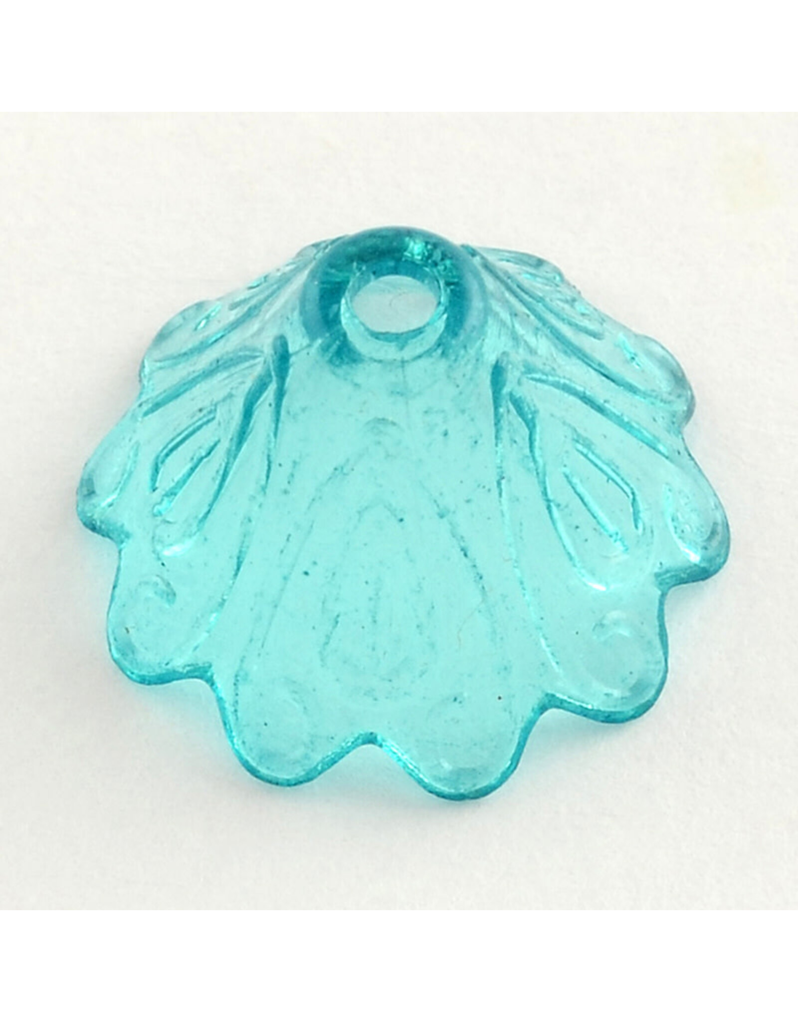 16x10mm Acrylic Bell Flower  Transparent Mix x50