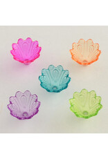 16x10mm Acrylic Bell Flower  Transparent Mix x50