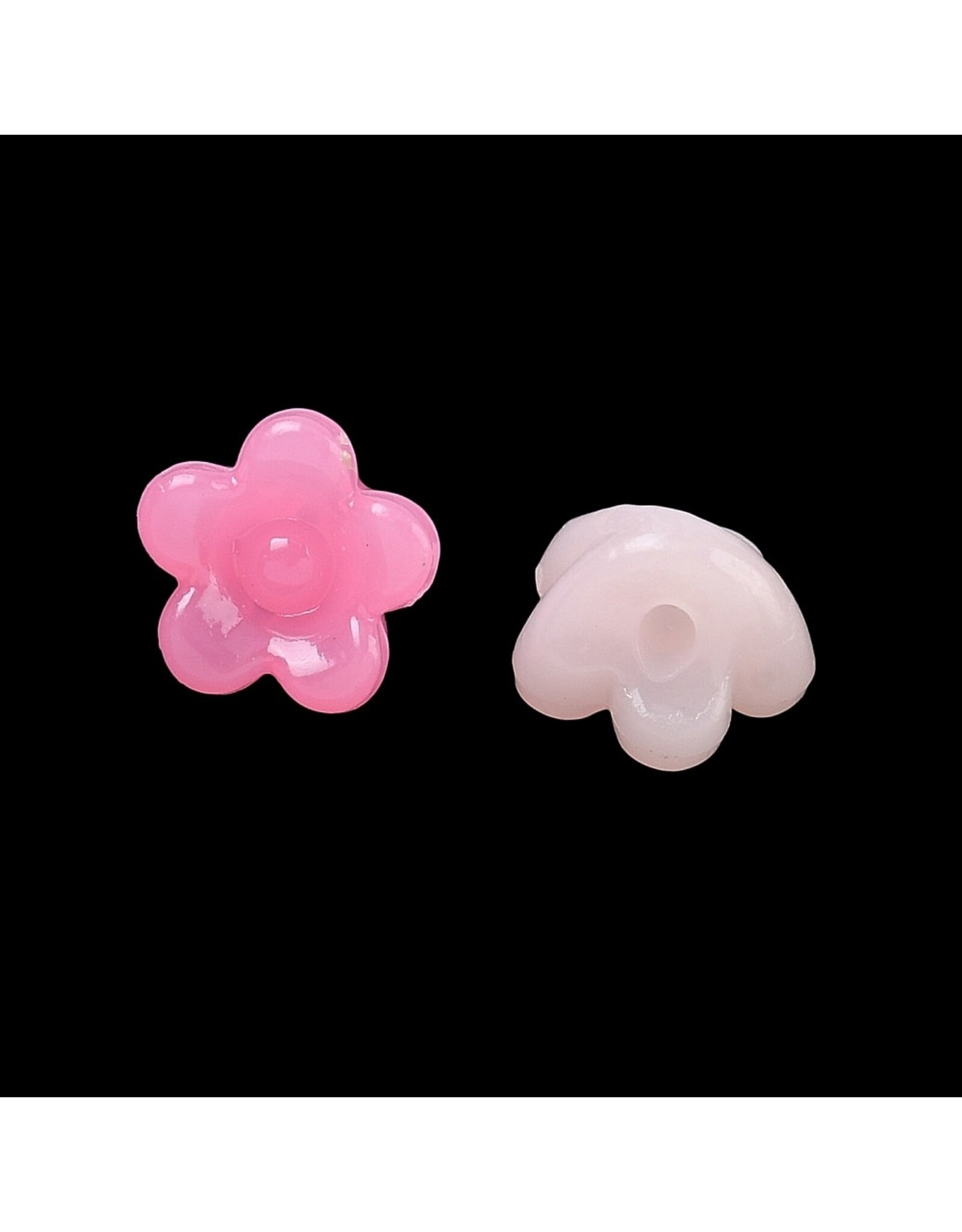 10mm Acrylic Bell Flower  Jelly  Mix x100
