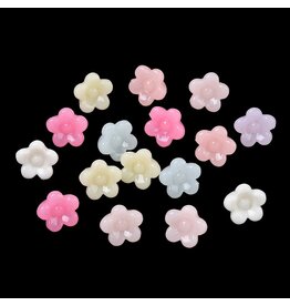 10mm Acrylic Bell Flower  Jelly  Mix x100