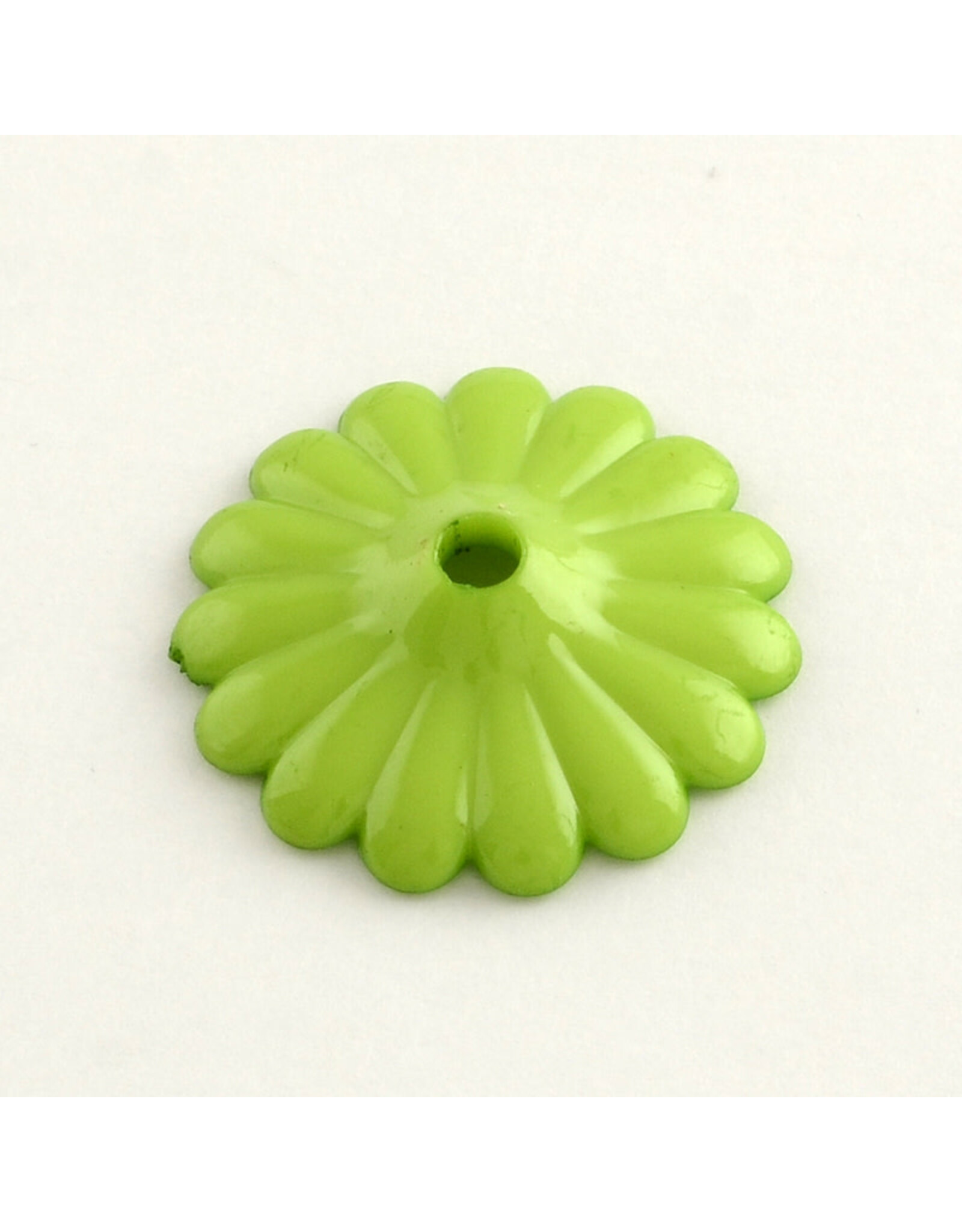 31mm Acrylic Flower  Opaque Mix  x6 Pair