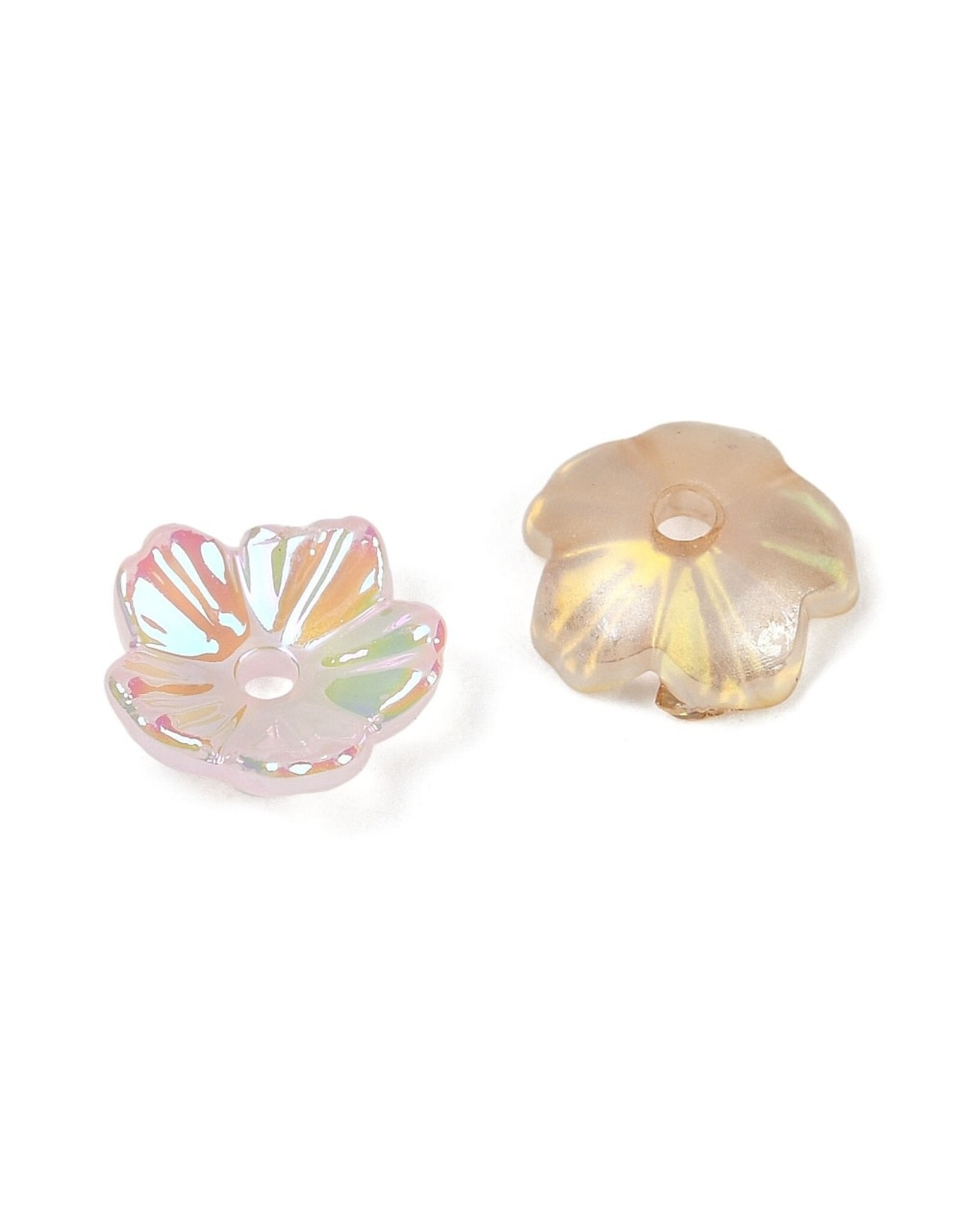 8mm Acrylic Flower Mix AB  x50