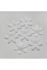 35mm Acrylic  Flower Clear Matte  x12