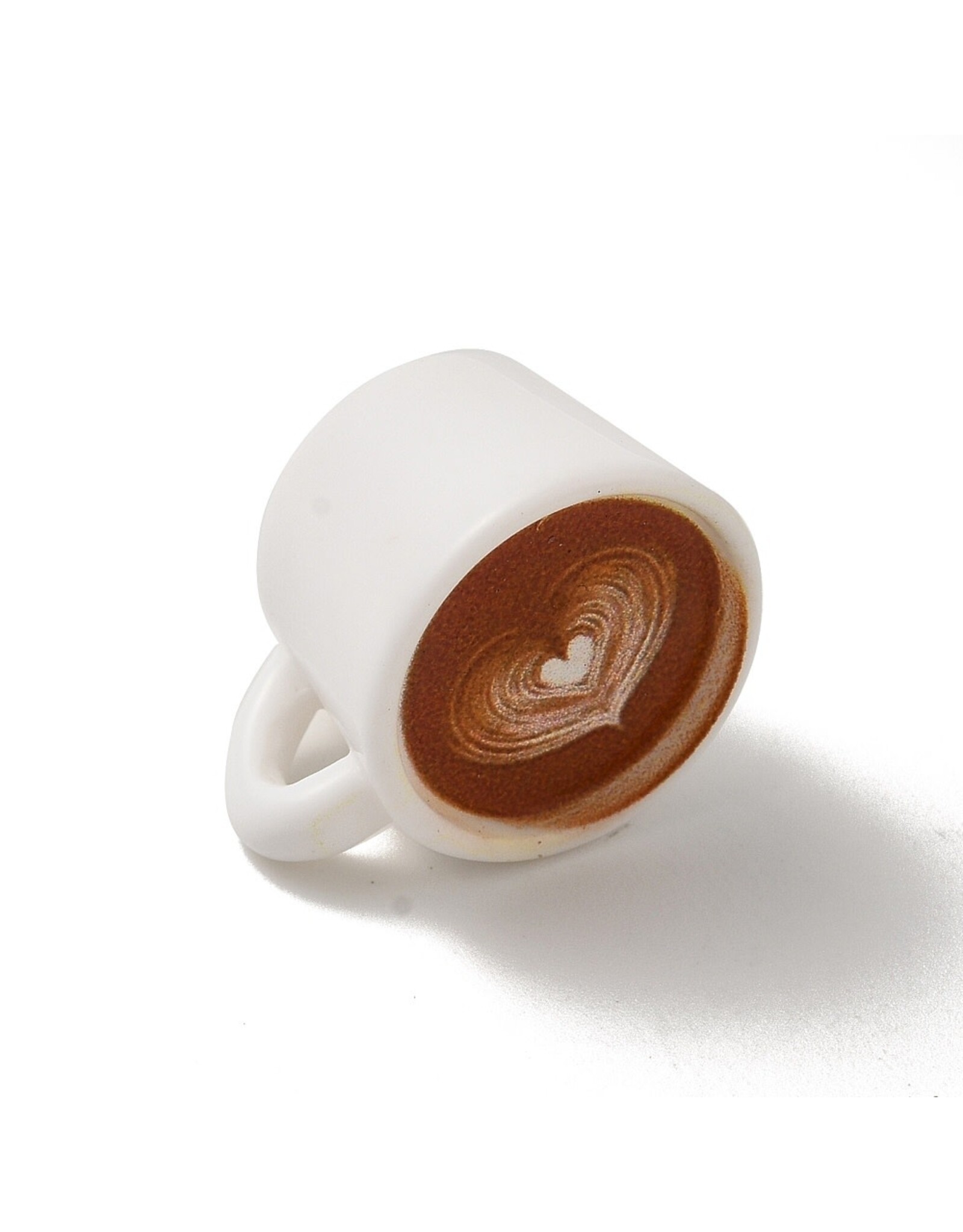 Coffee Mug with Heart  17mm   x2