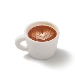 Coffee Mug with Heart  17mm   x2