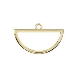 Semicircle Link Gold 18x30mm  x2 NF