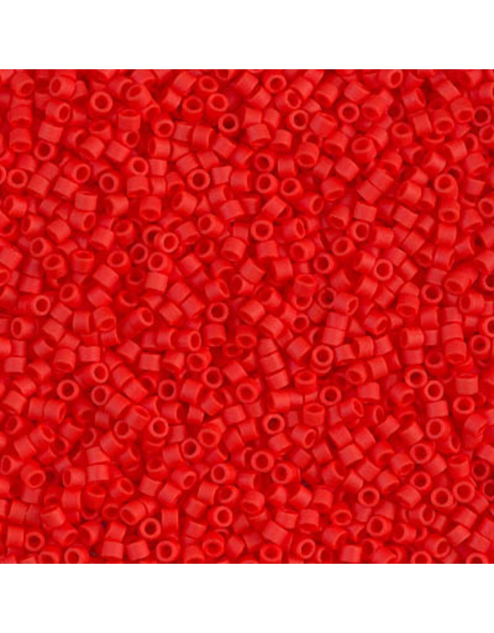 Miyuki db757 11 Delica  Opaque Vermillion Red Matte