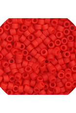 Miyuki db757 11 Delica  Opaque Vermillion Red Matte